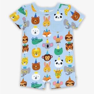 Little Sleepies Party Pals Pocket Shorty Romper